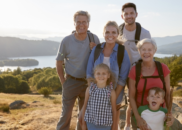 multi gen family on vacation